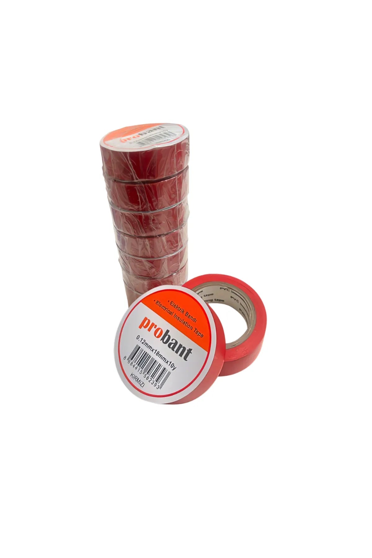 Probant PVC Kırmız Elektrik Bandı 18mm x 9.1m - İzole Bant