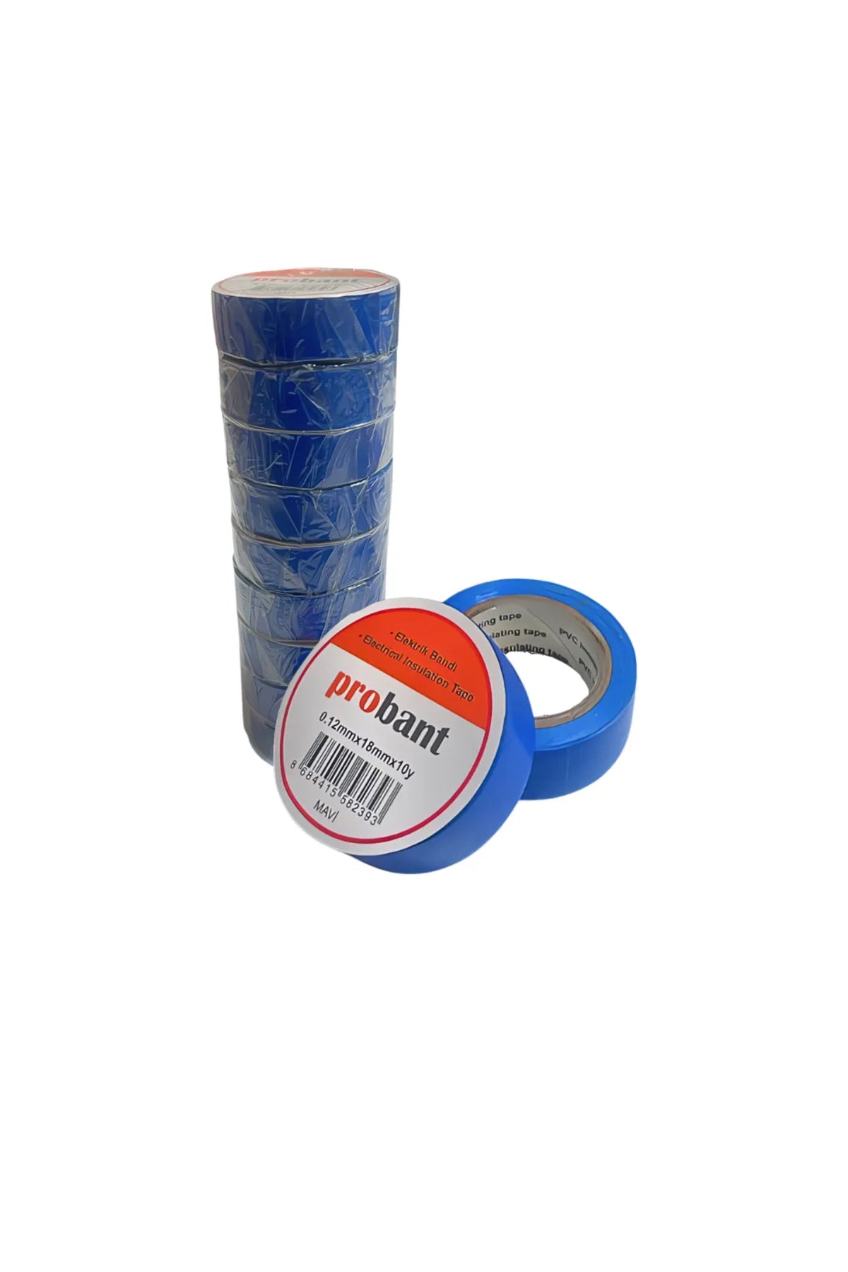 Probant PVC Mavi Elektrik Bandı 18mm x 9.1m - İzole Bant