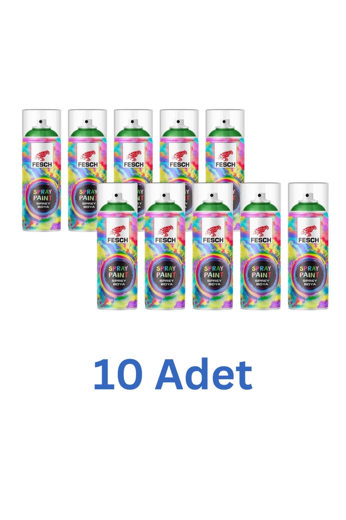 Sprey Boya RAL 9005 Mat Siyah 400 ml - 10 Adet